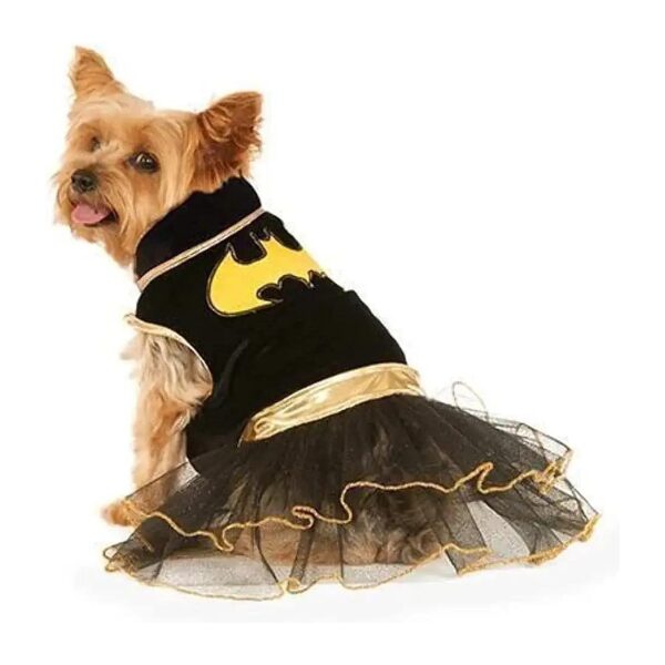 DC Comics Style Dog Fashion Dress with Tutu, Medium Size