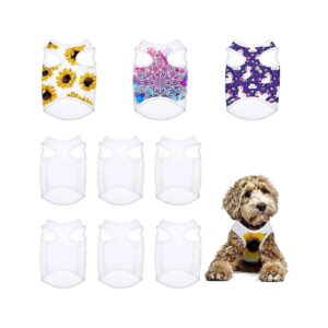 DIY Dog Vest and Shirt Kit 8 Pieces S Size Sublimation Blank for Small Medium Dogs