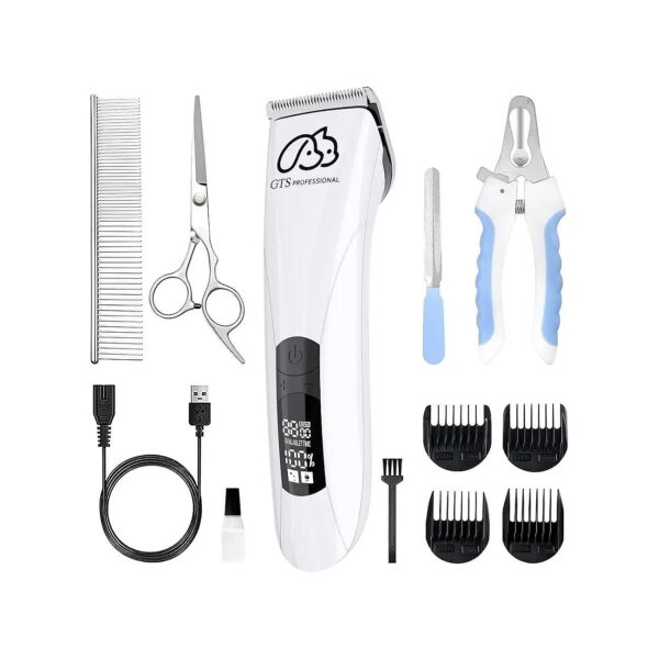 DIY Dog and Cat Grooming Kit with Cordless Clippers and Multiple-Speed Control