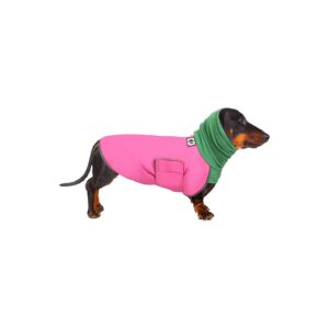 Dachshund Raincoat Waterproof, Comfortable and Convenient for Small Dogs, XL, Pink