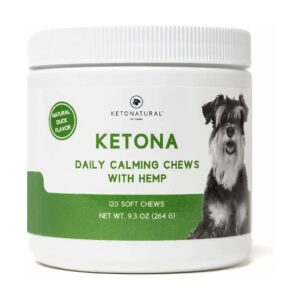 Daily Calming Chews with Hemp and Organic Ingredients for Dogs with Separation Anxiety