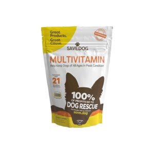 Daily Multivitamin for Dogs of All Ages with Amino Acids and Antioxidants for Immunity