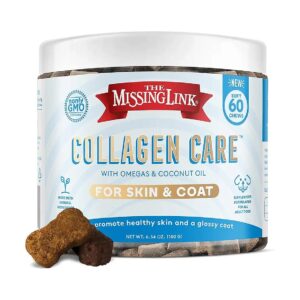 Daily Skin and Coat Support Chews for Dogs with Collagen Care