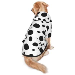 Dalmatian Print Dog Sweaters with Pullover Design for Comfortable Wear