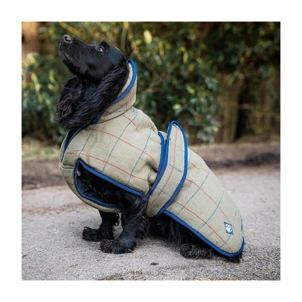 Danish Design Tweed Dog Coat with Warm Padded Lining