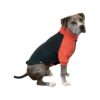 Dark Green and Orange XX-Large Pitbull Dog Sweater for Comfortable Large Breed Dogs