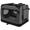 Darkgrey Pet Carrier for Small Animals Offers Comfort and Convenience for Traveling Pets