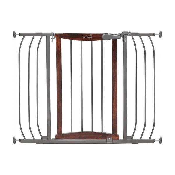 Decorative Walk-Thru Pet and Baby Gate for Inch Wide Rooms and Doorways