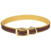 Deer Ridge Leather Collar in Soft Brown for Comfortable Fitting