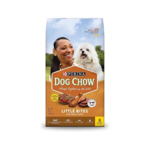 Delicious Chicken and Beef Flavor Dry Dog Food for Small Breeds with Crunchy Texture