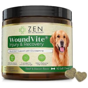 Delicious Hip and Joint Chews for Dogs with Glucosamine Chondroitin and Hyaluronic Acid