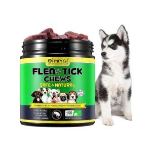 Delicious Peking Duck Flavor Flea and Tick Chews for Dogs with Vitamins B1, B6, B12