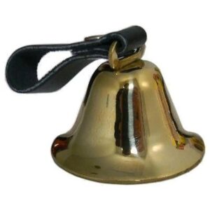 Deluxe Brass Dog Bell for Training and Identification of Dogs