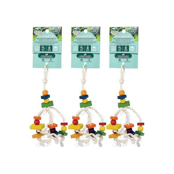 Deluxe Color Dangly Small Pet Toys for Healthy Teeth and Mental Stimulation