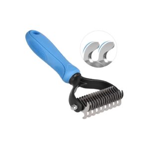 Dematting and Deshedding Made Easy with This 9 and 17 Teeth Professional Grooming Rake