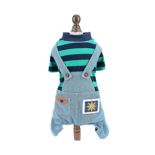 Denim Overalls for Small Pet Outfits