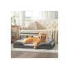 Density Foam Dog Bed for Large Breeds with Removable Washable Cover