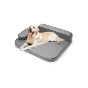 Density Foam XL Dog Bed with Air-Leather-Fabric and Waterproof design