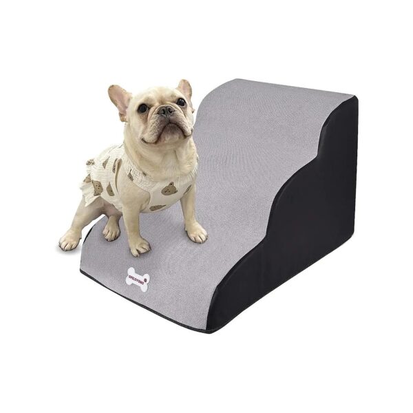 Density Pet Stairs for Small Dogs - 3-Tier Stairs with Non-Slip Bottom for Easy Access