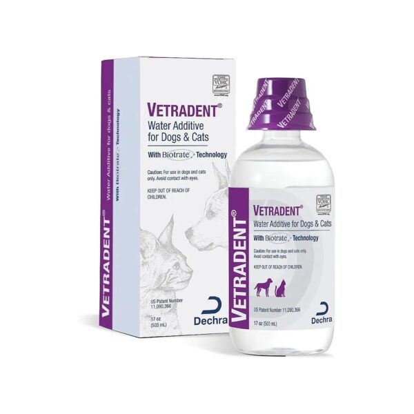 Dental Care Water Additive for Dogs and Cats with Tartar Reduction