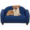 Designed Pet Sofa Bed for Small Dogs and Cats with Wooden Frame and Washable Cushion