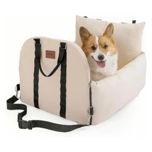 Detachable and Washable Dog Car Seat with Adjustable Buckle