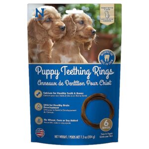 Digestible Peanut Butter Flavor Dry Dog Teething Rings for Puppy Teething Relief