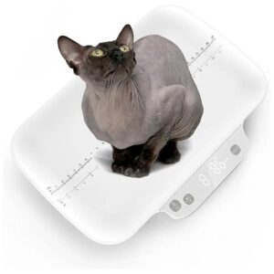 Digital Pet Measuring Scale with 15kg Capacity, 1g Accuracy, and 30cm Length Marking Tray