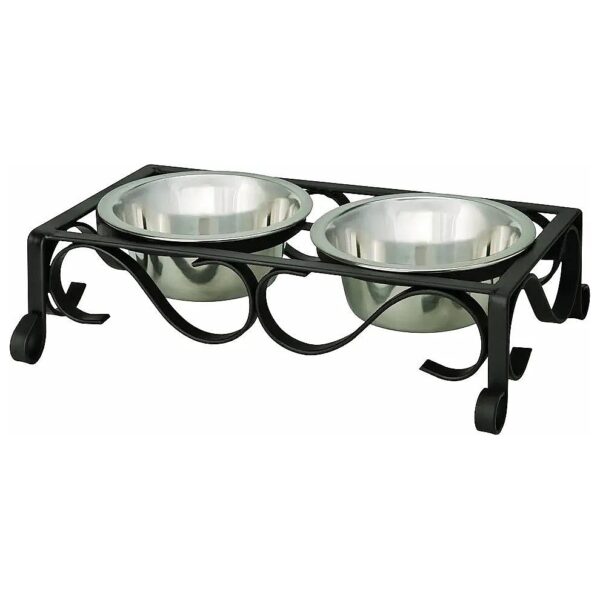 Diner for Dogs with 1-Quart Capacity and Removable Stainless Steel Bowl