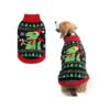 Dinosaur Pattern Holiday Sweater for Small Medium Large Dogs with Classic Fit