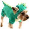 Dinosaur Pet Hoodie Costume with Soft Spikes and Tail for Pet Small Dogs