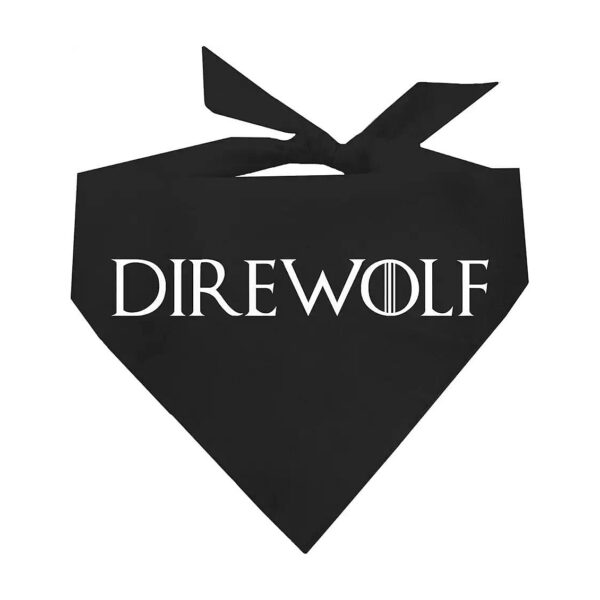 Direwolf Dog Bandana Accessories for Small to Medium Dogs Black Os 65