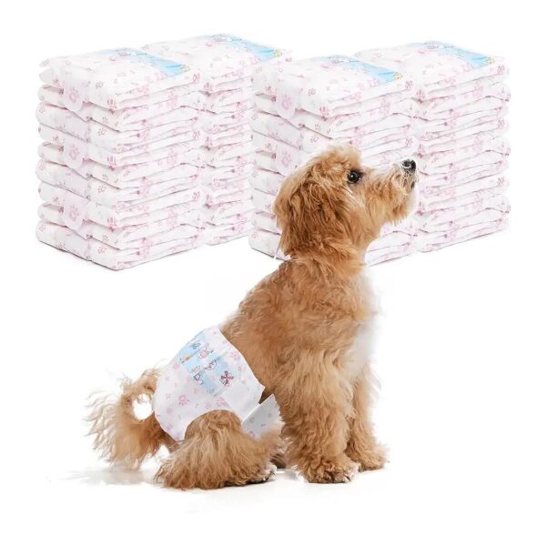 Discreet and Convenient Disposable Dog Diapers for Small Female Dogs 90 Count Pack