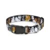 Disney Dog Collar with Plastic Buckle and Paw Print Design for Small to Medium Size Dogs