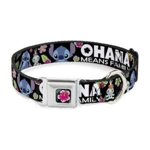 Disney Licensed Family Dog Collar with Seatbelt Buckle and Colorful Design