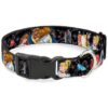 Disney Princesses and Prince Dancing Dog Collar with Plastic Buckle and 1" Wide Width