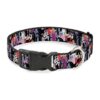 Disney Villains Plastic Clip Collar for Large Dogs 15-26 Inches with Stacked Design