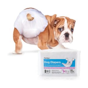 Disposable Diapers for Female Dogs in Heat - X-Large Size, 12 Pack