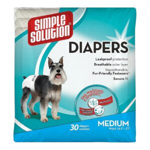 Disposable Dog Diapers for Female Dogs 15-35lbs Leak-Proof Comfort Fit