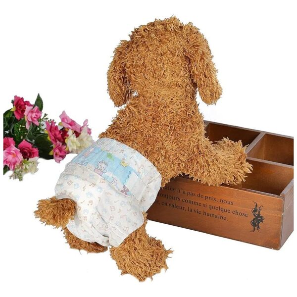 Disposable Female Dog Diapers Printing Small 32PCS XXS for Comfortable Pet Travel