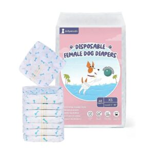 Disposable Female Dog Diapers XS Wetness Indicator Convenience for Pet Parents Protection