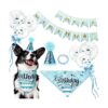 Dog Accessories Cotton Triangle Bib Scarf Pet Collar for Medium Large Dogs Birthday Boy