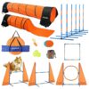 Dog Agility Training Equipment for Indoor Outdoor Pet Obstacle Course Kit