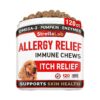 Dog Allergy Relief Treats with Omega 3 & Pumpkin for Sensitive Skin