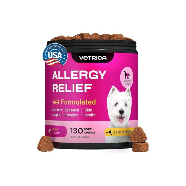 Dog Allergy Treatment Chews with Marsha_EXPECTs and Turmeric for Skin Health