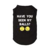 Dog Apparel for Small Large Breed Puppies - Funny Print Vest in Black