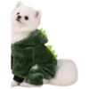 Dog Apparel with Cartoon Dinosaur Design for Small Medium Breeds Green XXL