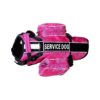 Dog Backpack Harness with Removable Saddle Bags and Adjustable Straps Hot Pink Size S