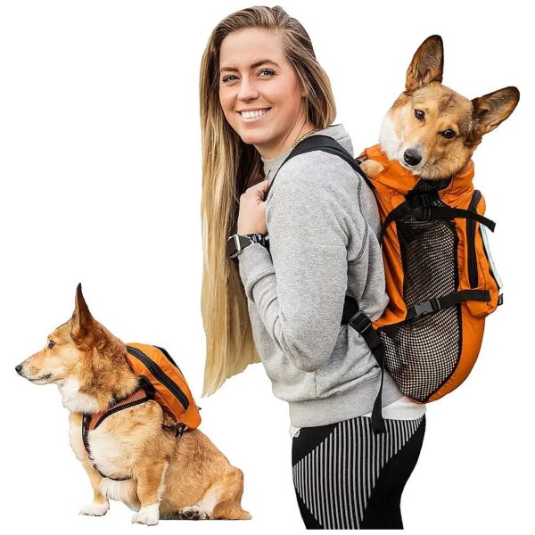 Dog Backpack with Storage and Harness for Active Dogs