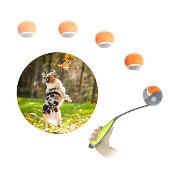 Dog Ball Launcher for Fetch Toy Tennis Ball Thrower Distance and Speed Control